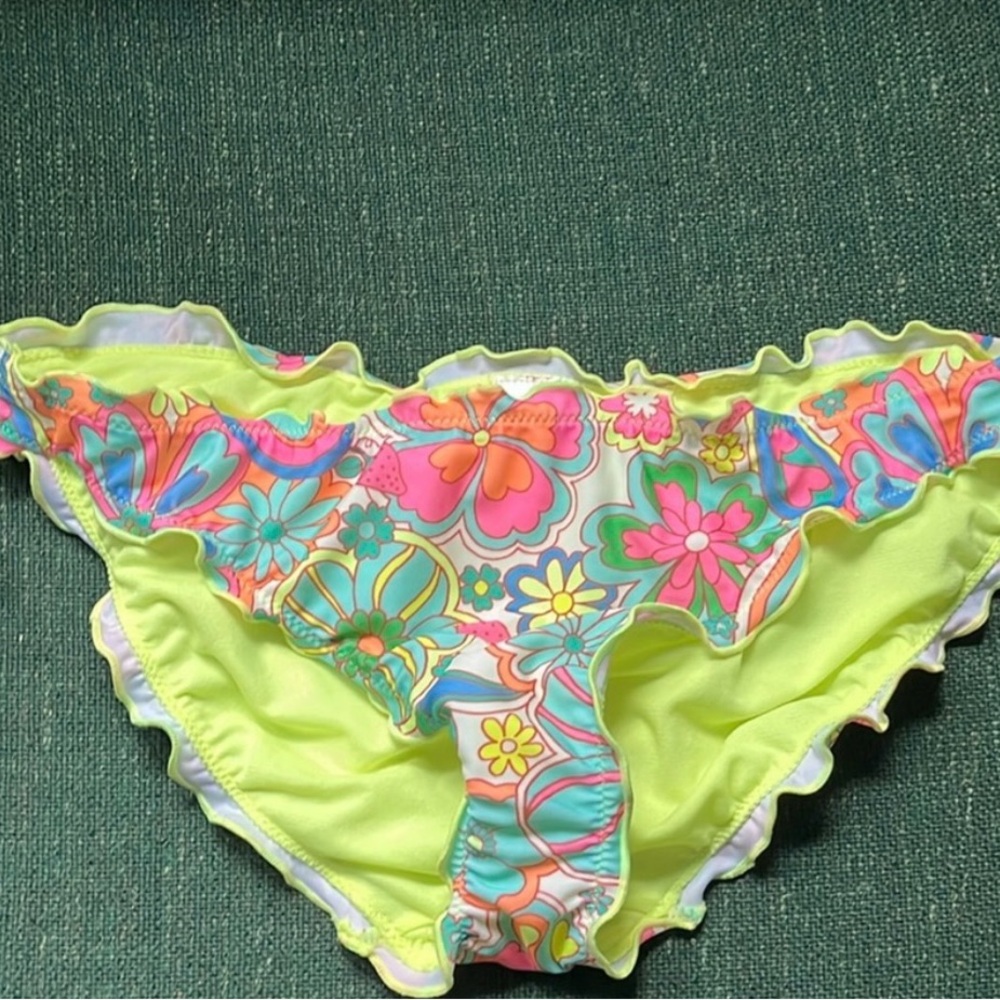 No Boundaries Ruffle Cheeky Swim Bottoms